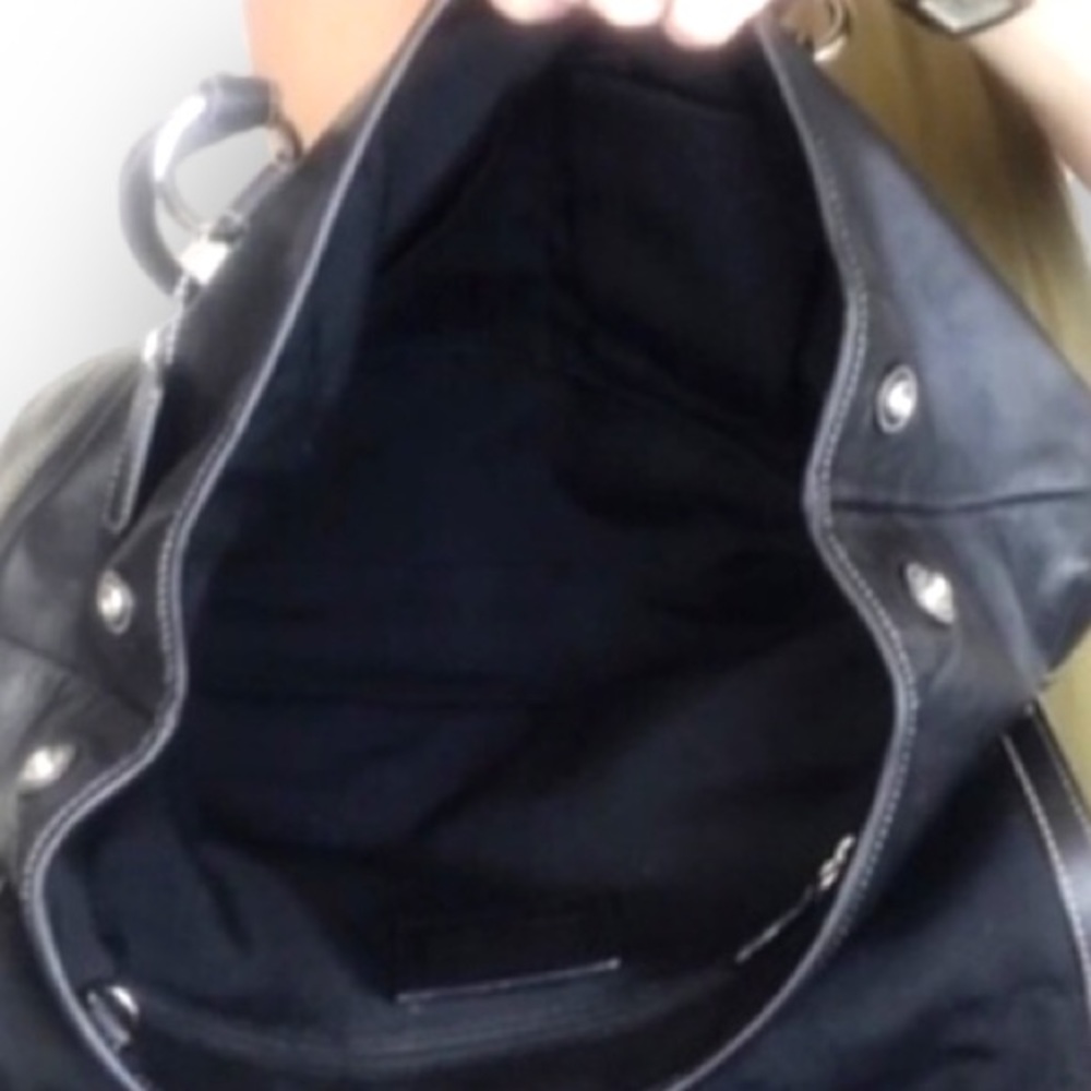 LIKE NEW! Vintage Coach Soho Black Leather Buckle Flap Satchel Bag - Picture 10 of 10